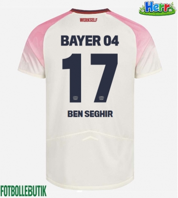 Bayer Leverkusen Eliesse Ben Seghir #17 Bortatröja 2025-26 Kortärmad